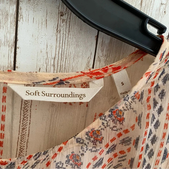 NWT Soft Surroundings Terra Fresca Midi Caftan Dress Size S - Picture 7 of 9